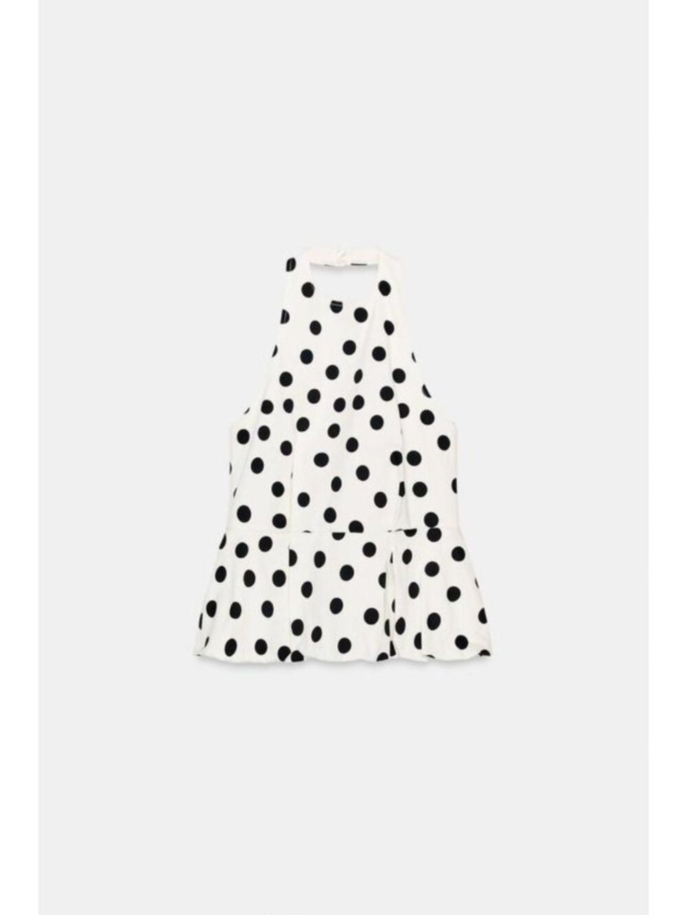ZARA POLKA DOT BALLOON TOP